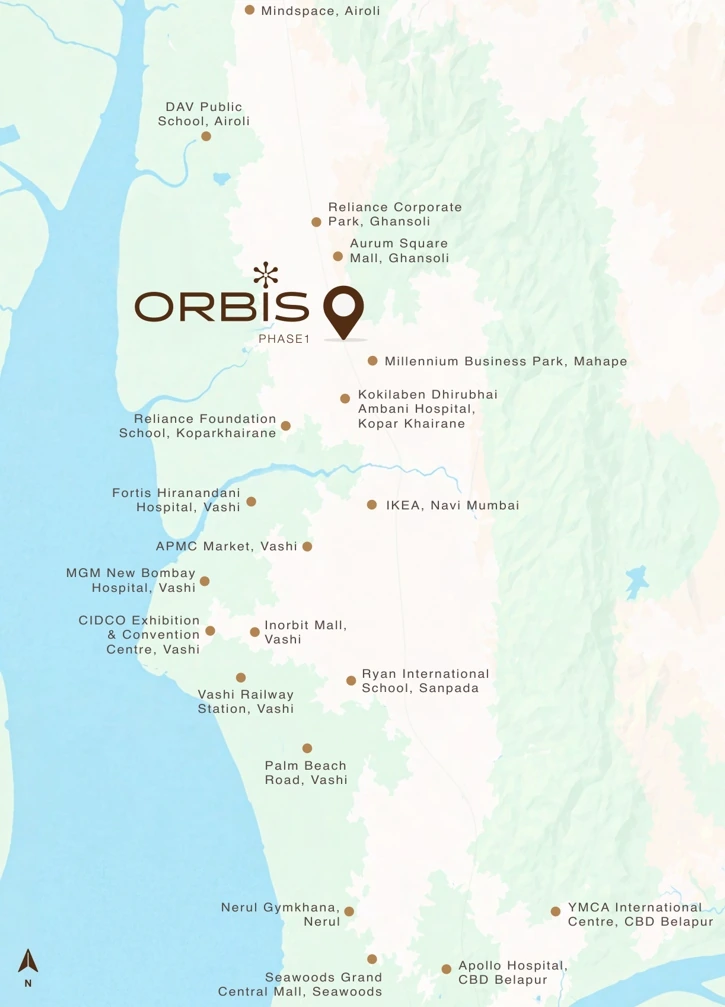 Tata Orbis Ghansoli Location - Tata Orbis Ghansoli Navi Mumbai